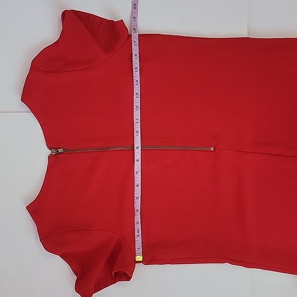 LULU'S Shift and Shout Red Shift Dress/ S. - Picture 8 of 11